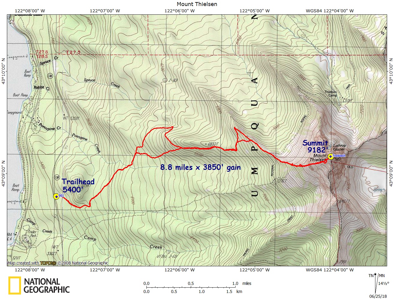 Thielsen, Mt. 6-24-18 – NW Adventures, Maps & GPS Tracks